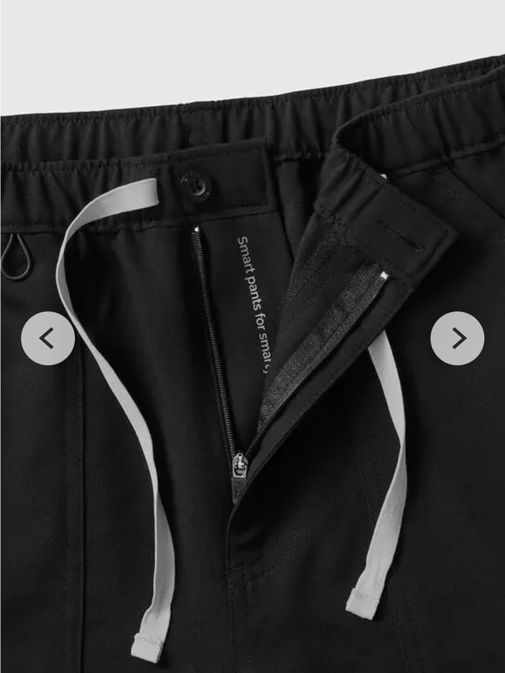NWT FIGS Men's Black Cairo Straight Leg Zip Fly Scrub Pant - Short - Picture 12 of 13